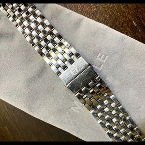 COPY - Michele Deco 18mm silver watch band
